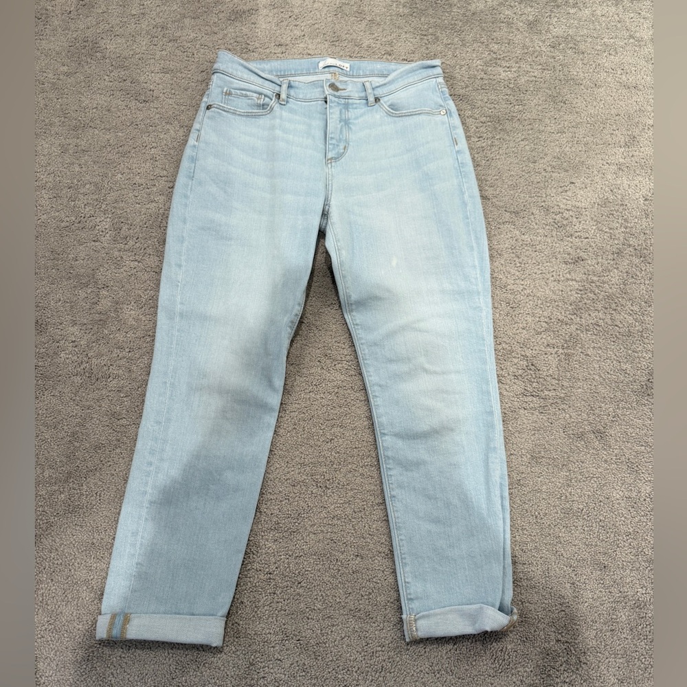 LOFT boyfriend light wash jeans